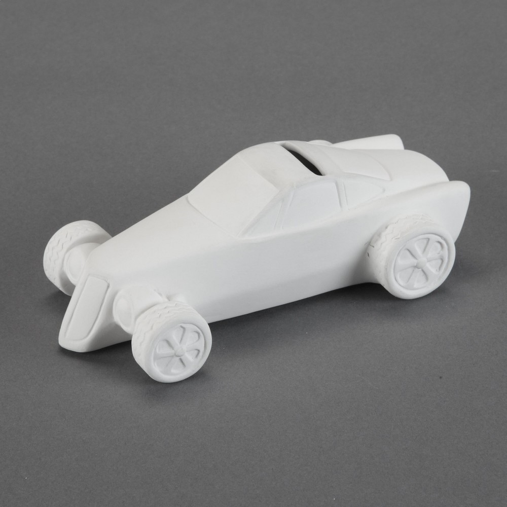 Smokin Hot Rod Bank (Bisque)