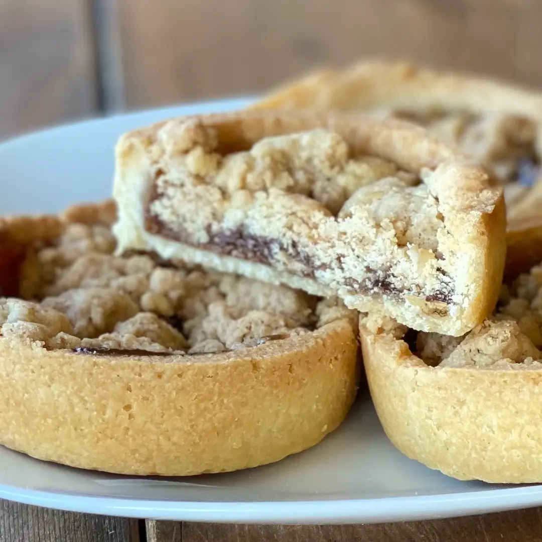 Gluten free apple crumb tart